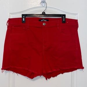 EXPRESS EUC RED SHORTS